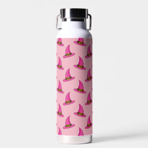 Pink Witch Hat Water Bottle