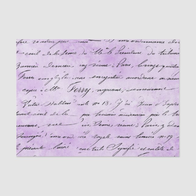 PINK WITH BLACK HANDWRITING TISSUE PAPER (Front)