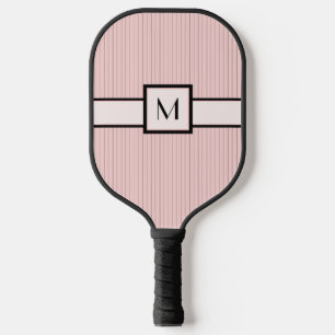 Pink with Black Pinstripes Pickleball Paddle