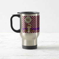 Pink with Black Polka Dots Girl Teddy Bear