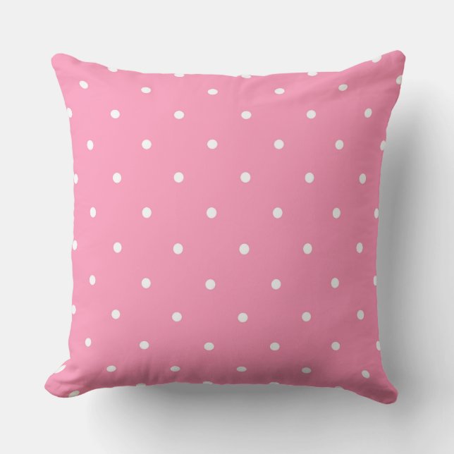 pink with white dots cushion (Front)