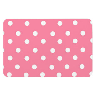 Pink with White Dots Magnet