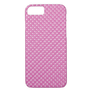 pink with white polka dot quilt design iPhone 8/7 case