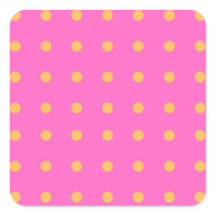 Pink with Yellow Dots_Fun Stickers