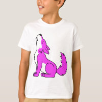 Pink Wolf Pup Howling