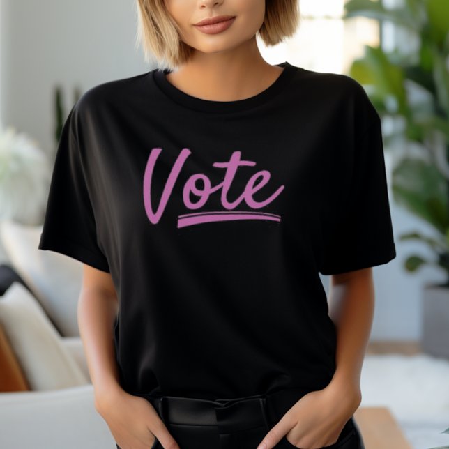 Pink Women Vote T-Shirt (Women's Pink Vote Shirt)