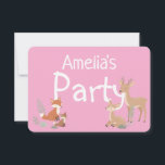 Pink Woodland Animal Birthday Party Invitation<br><div class="desc">Woodland birthday party invitation for kids featuring cute forest animals,  nature illustrations,  and customizable text. Ideal for boys’ or girls’ birthdays,  toddler parties,  woodland baby themes,  and outdoor celebrations.</div>