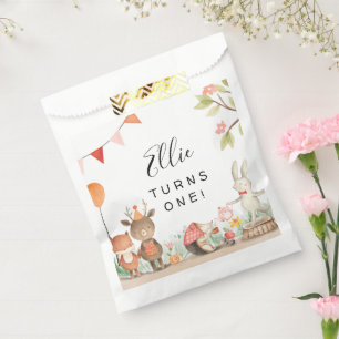 Pink Woodland Birthday Party  Favour Bags