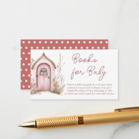 Pink Woodland Fairies Baby Shower Books