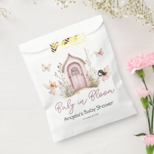 Pink Woodland Fairies Baby Shower Favour Bags
