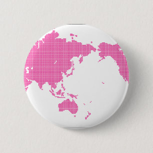 PINK WORLD 6 CM ROUND BADGE