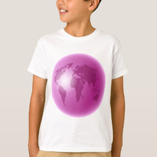 Pink World Globe T-Shirt