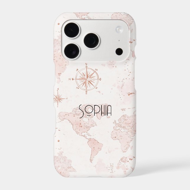 Pink World Map (Back)