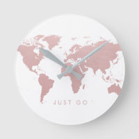 Pink World Map Globe