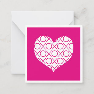 Pink xoxo card