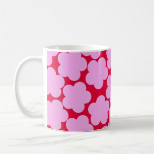 Pink Y2K Wildflower Bold Retro Spring Kitchen Coffee Mug