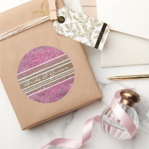 Pink Yarrow Elegant  Stickers