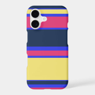 Pink, yellow and blue stripes