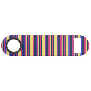 Pink, yellow and blue stripes