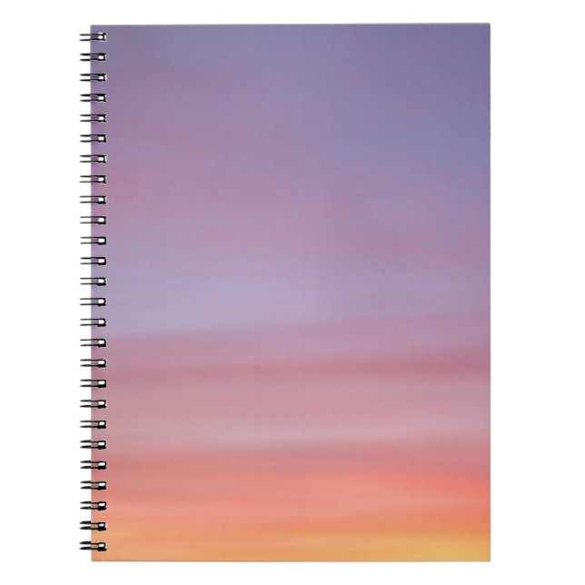 Pink, yellow, and purple cloudy sky notebook (Front)