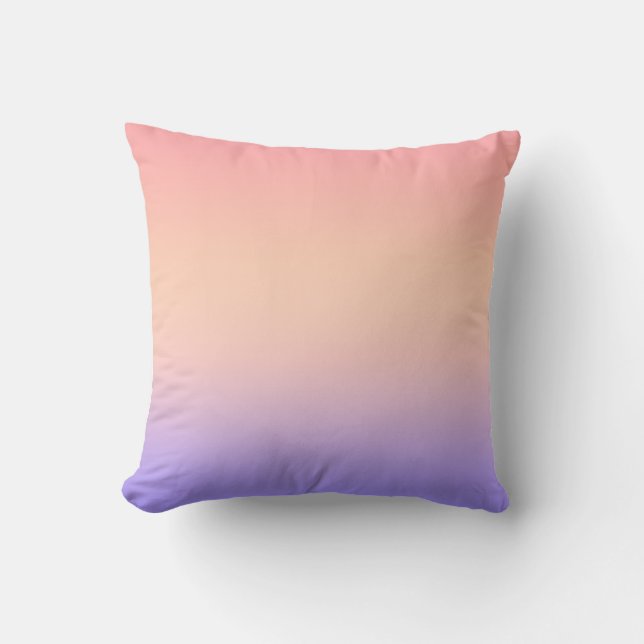 Pink yellow and purple gradient cushion (Front)
