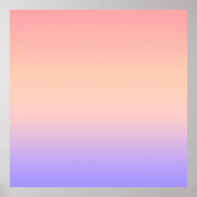 Pink yellow and purple gradient poster (Front)