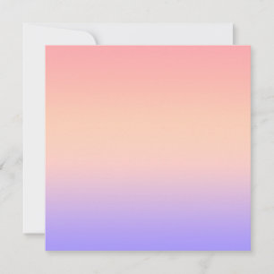 Pink yellow and purple gradient thank you card