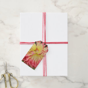 Pink & Yellow Dahlia Gift Tags