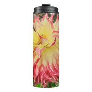 Pink & Yellow Dahlia   Thermal Tumbler