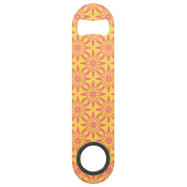 Pink Yellow Flower Seamless Pattern (Front)