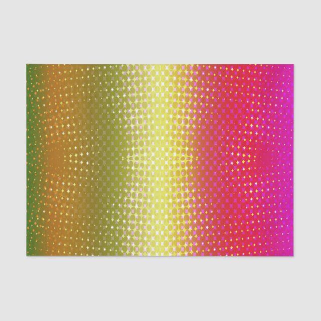 Pink Yellow Glitter Tissue Paper (Front)