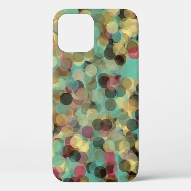 pink yellow green and blue circle pattern abstract Case-Mate iPhone case (Back)