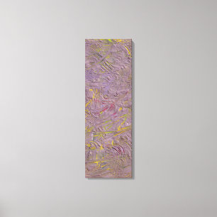 Pink Yellow Green Purple Black Trendy Abstract Art Canvas Print
