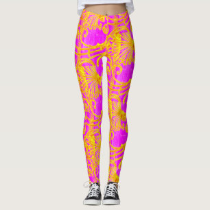 Pink & Yellow Leggings