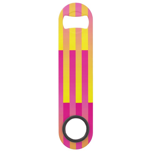 Pink Yellow Orange Striped Pattern (Front)