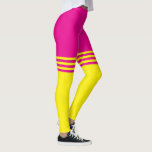 Pink/Yellow Stripe Leggings by Francoise<br><div class="desc">Pink/Yellow Stripe Leggings by Francoise</div>