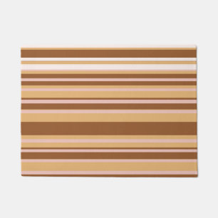 Pink & Yellow Stripes  Door Mat
