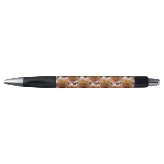 Pink & Yellow Tulip Pen (Front)