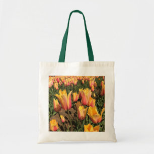 Pink & Yellow Tulips Tote Bag