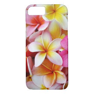 Pink Yellow White Mixed Plumeria Flower iPhone 8/7 Case