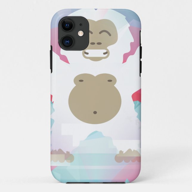 pink yeti Case-Mate iPhone case (Back)