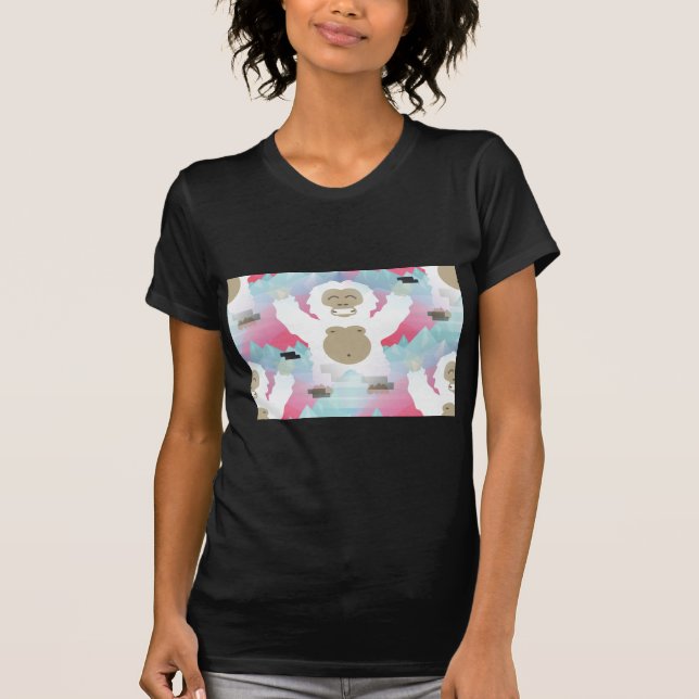pink yeti T-Shirt (Front)
