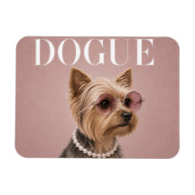Pink Yorkshire Terrier Yorkie Dog Covergirl