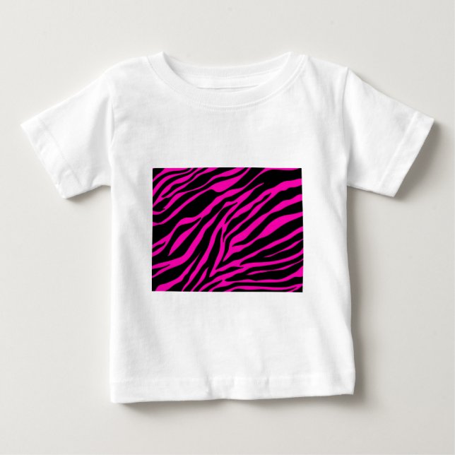 pink zebra baby T-Shirt (Front)