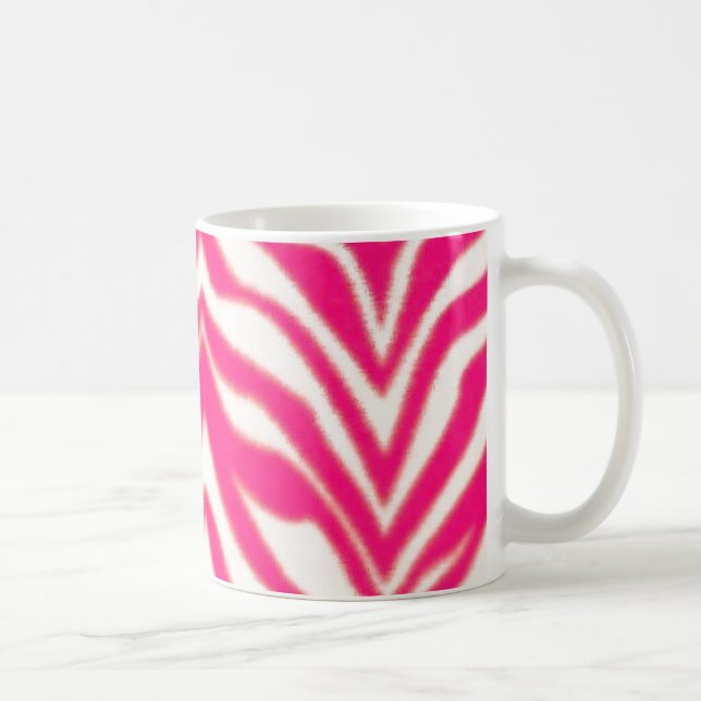 Pink Zebra Coffee Mug (Right)