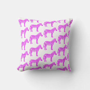 Pink Zebra  Cushion