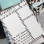 Pink Zebra Daily Planner Notes and To Do List<br><div class="desc">Pink Zebra Daily Planner Notes and To Do List</div>