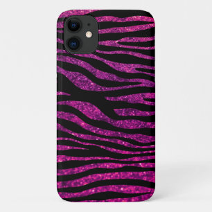 Pink Zebra, Glitter Zebra, Zebra Print, Stripes Case-Mate iPhone Case