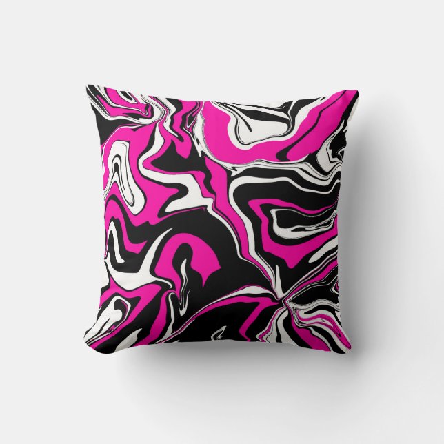 Pink Zebra Melt Cushion (Front)