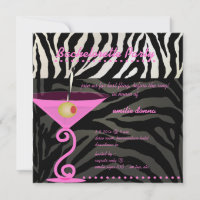 Pink Zebra/pink martini Bachelorette Party